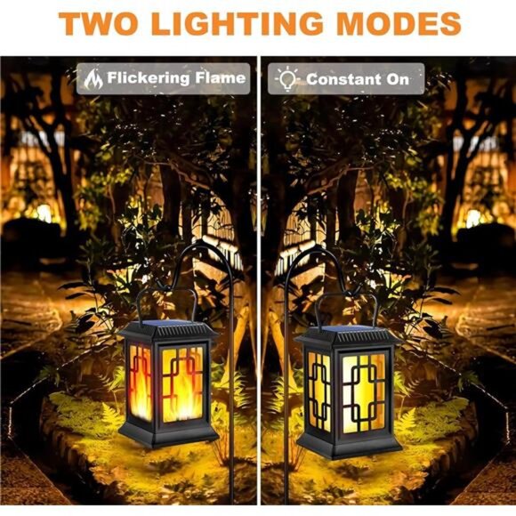 Solar Lanterns Outdoor Waterproof Hanging Solar Lanterns Garden Lights Solar - Picture 3 of 8